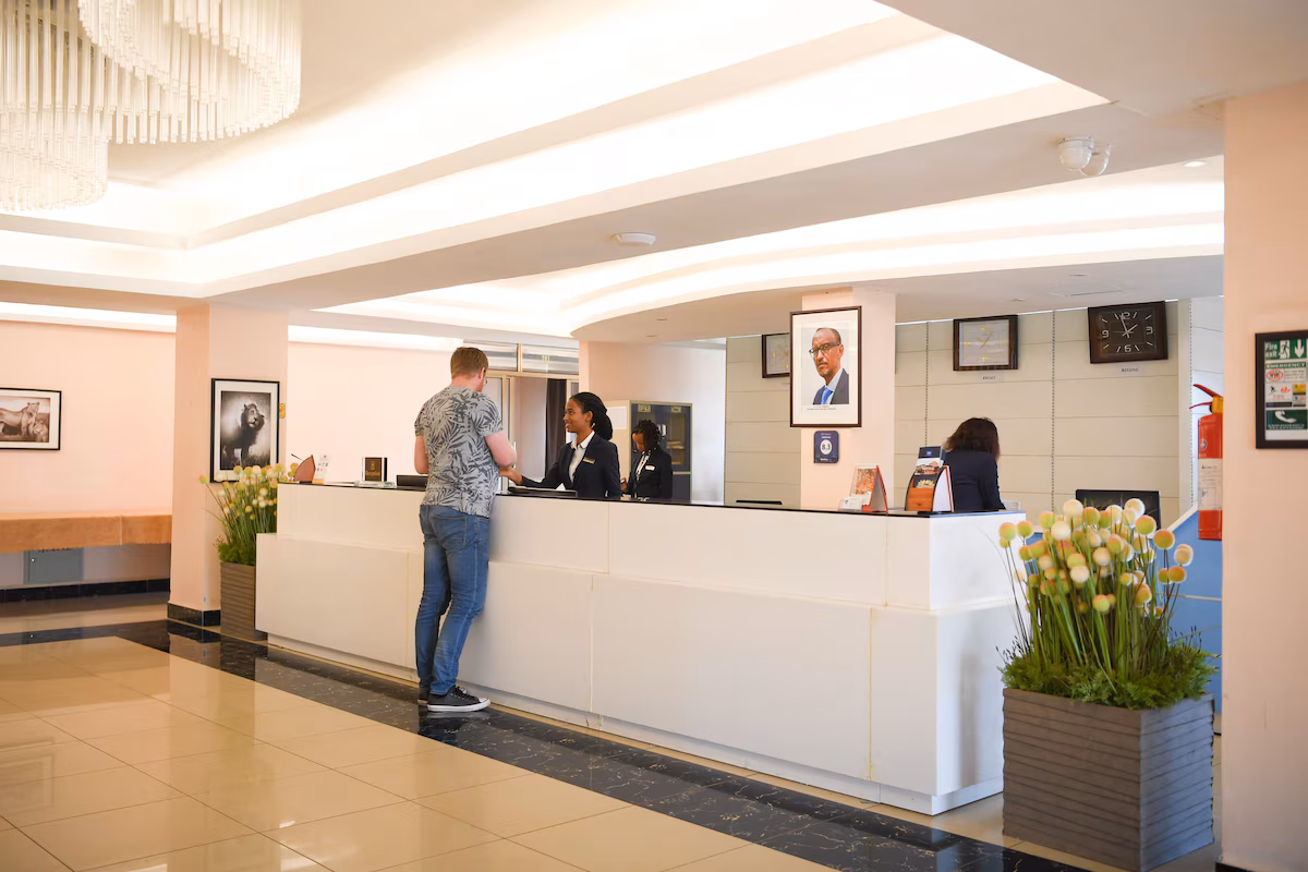 Lobby seating area